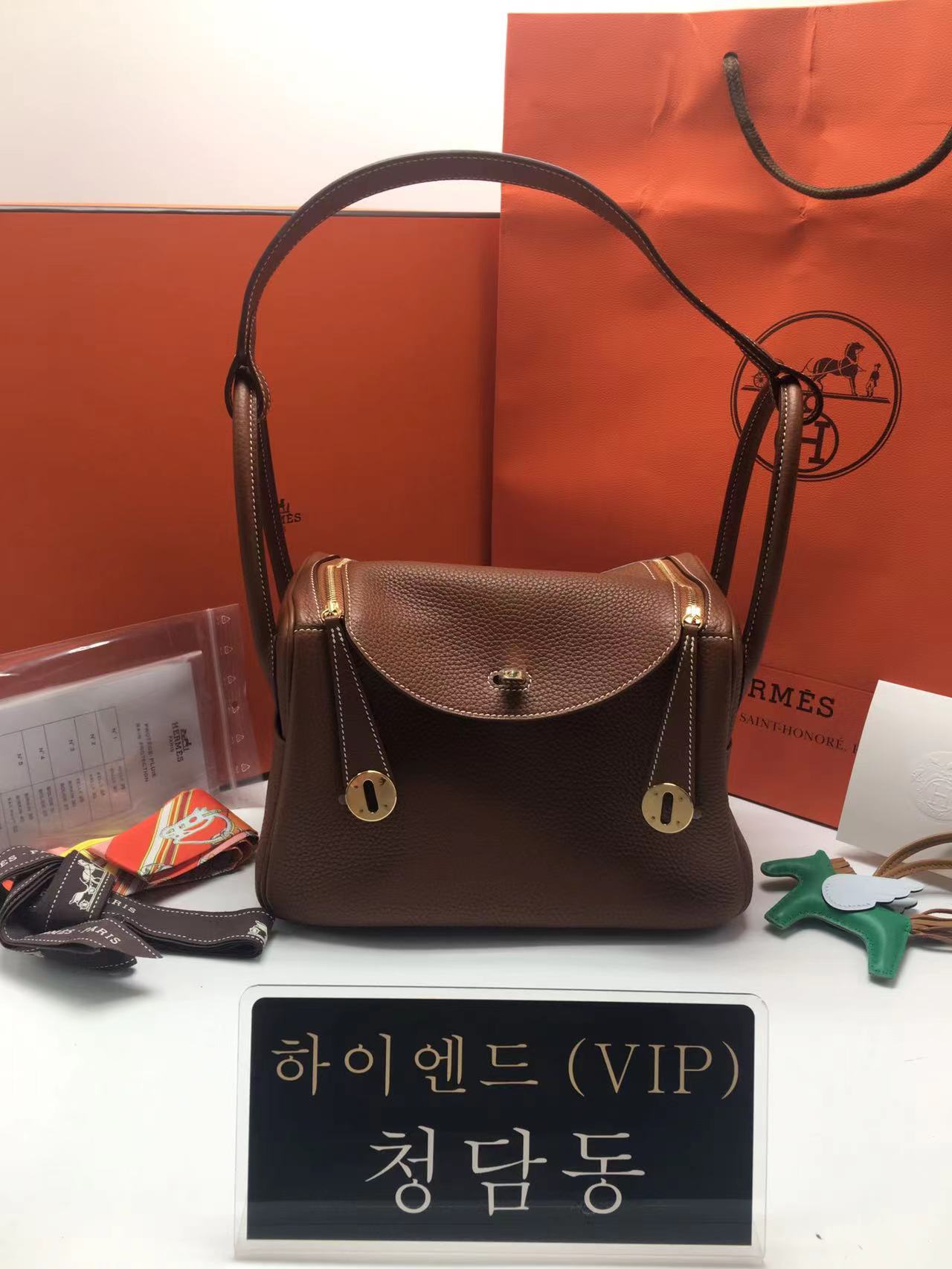 에르메스 린디26 금장 / 은장 올수공 (컬러 골드)