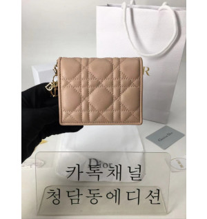 디올 까나쥬 램스킨 반지갑