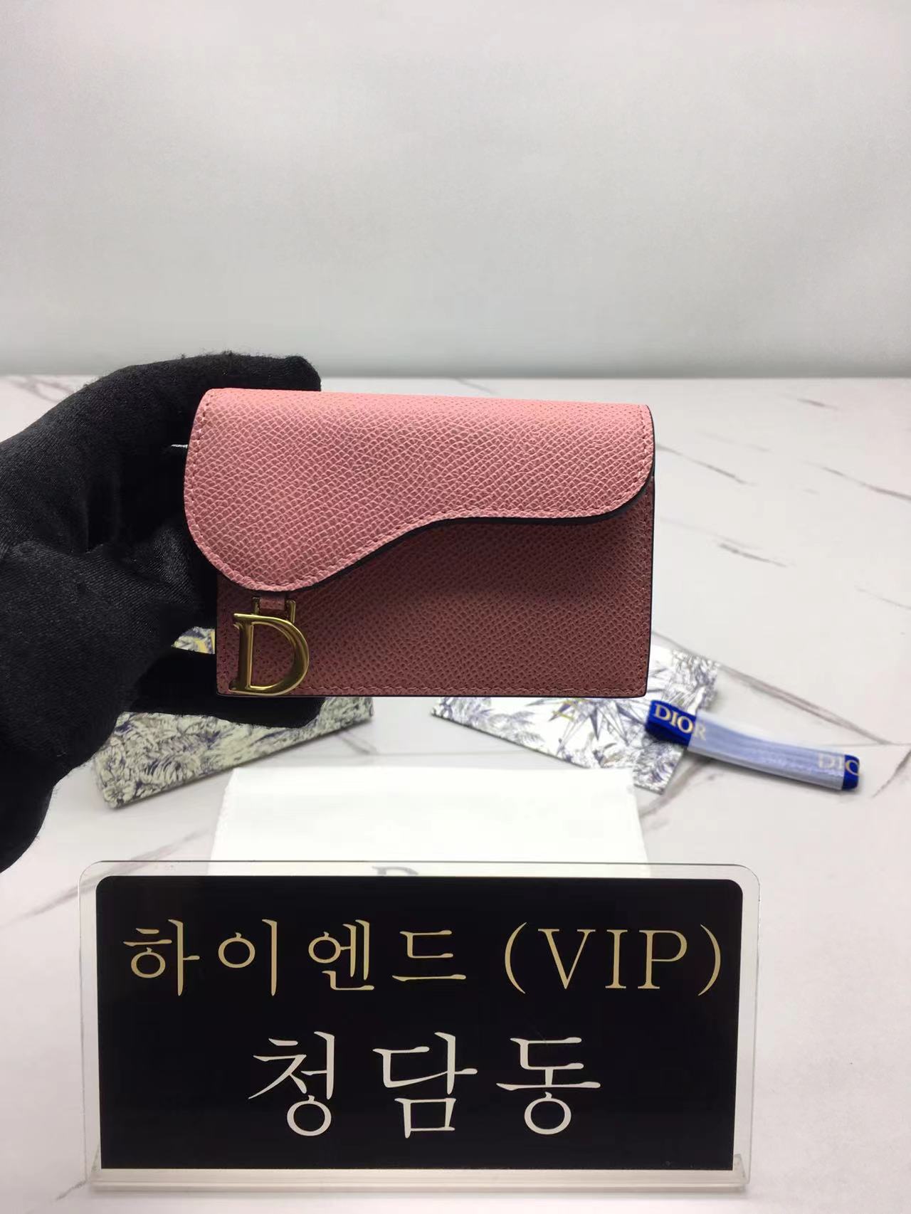 디올 새들 카드지갑