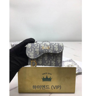 디올 오블리크 새들 카드지갑