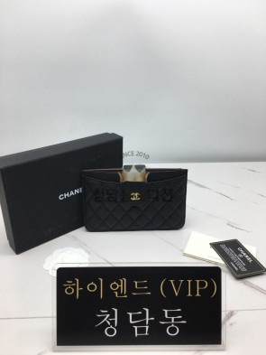 샤넬 캐비어스킨 카드홀더 파우치