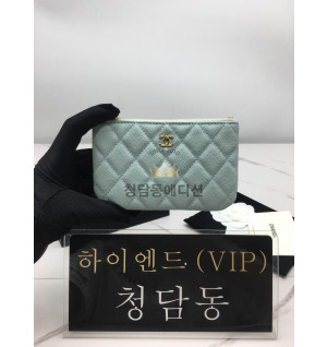 샤넬 클래식 캐비어스킨 미니 파우치