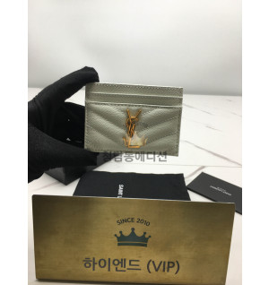 생로랑 모노그램 퀼팅 카드홀더 423291
