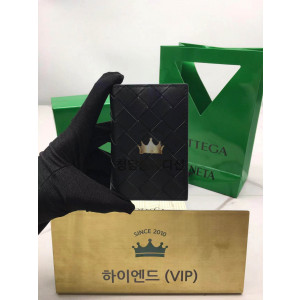 보테가베네타 인트레치아토 플랩 카드케이스 (컬러 올블랙)