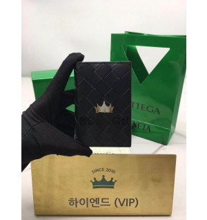 보테가베네타 인트레치아토 플랩 카드케이스 (컬러 올블랙)