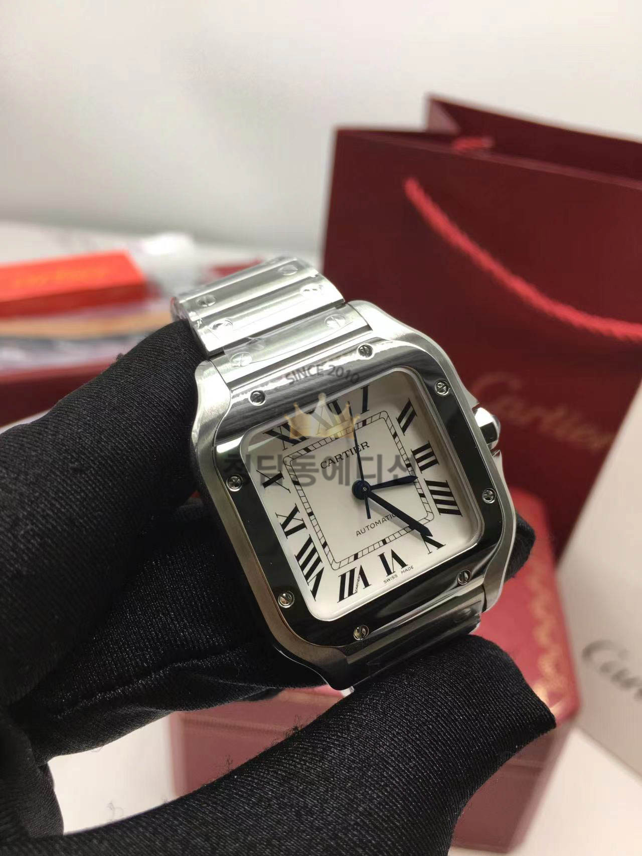 까르띠에 산토스 드 까르띠에 미디움 WSSA0029