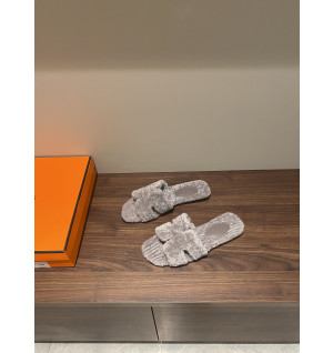 에르메스 오란 퍼 슬리퍼