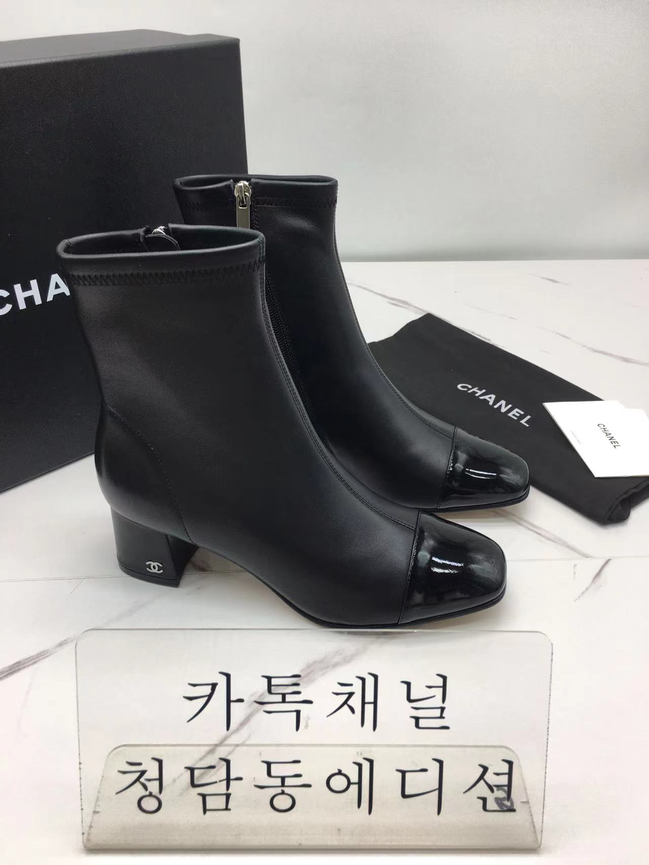 샤넬 앵클부츠힐 (3color)