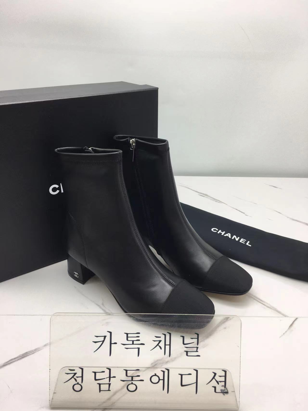 샤넬 앵클부츠힐 (3color)