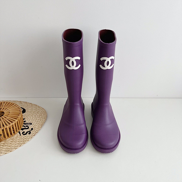 샤넬 레인부츠