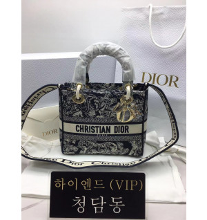 디올 레이디 D LITE 백 미디움