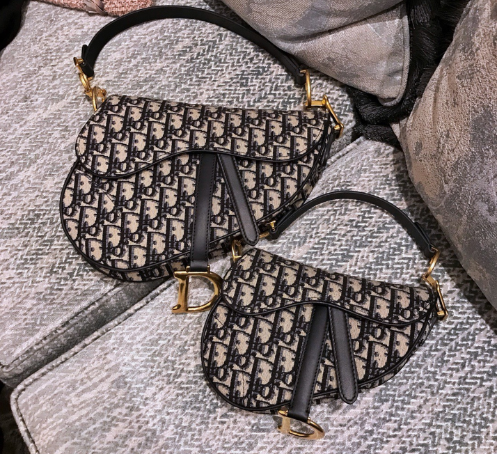 디올 오블리크 새들백 미니 / 미디움