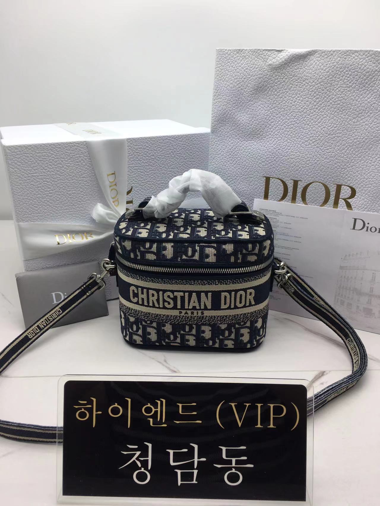 디올 오블리크 트래블 베니티백