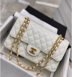 샤넬 클래식백 캐비어스킨 미디움 25.5cm