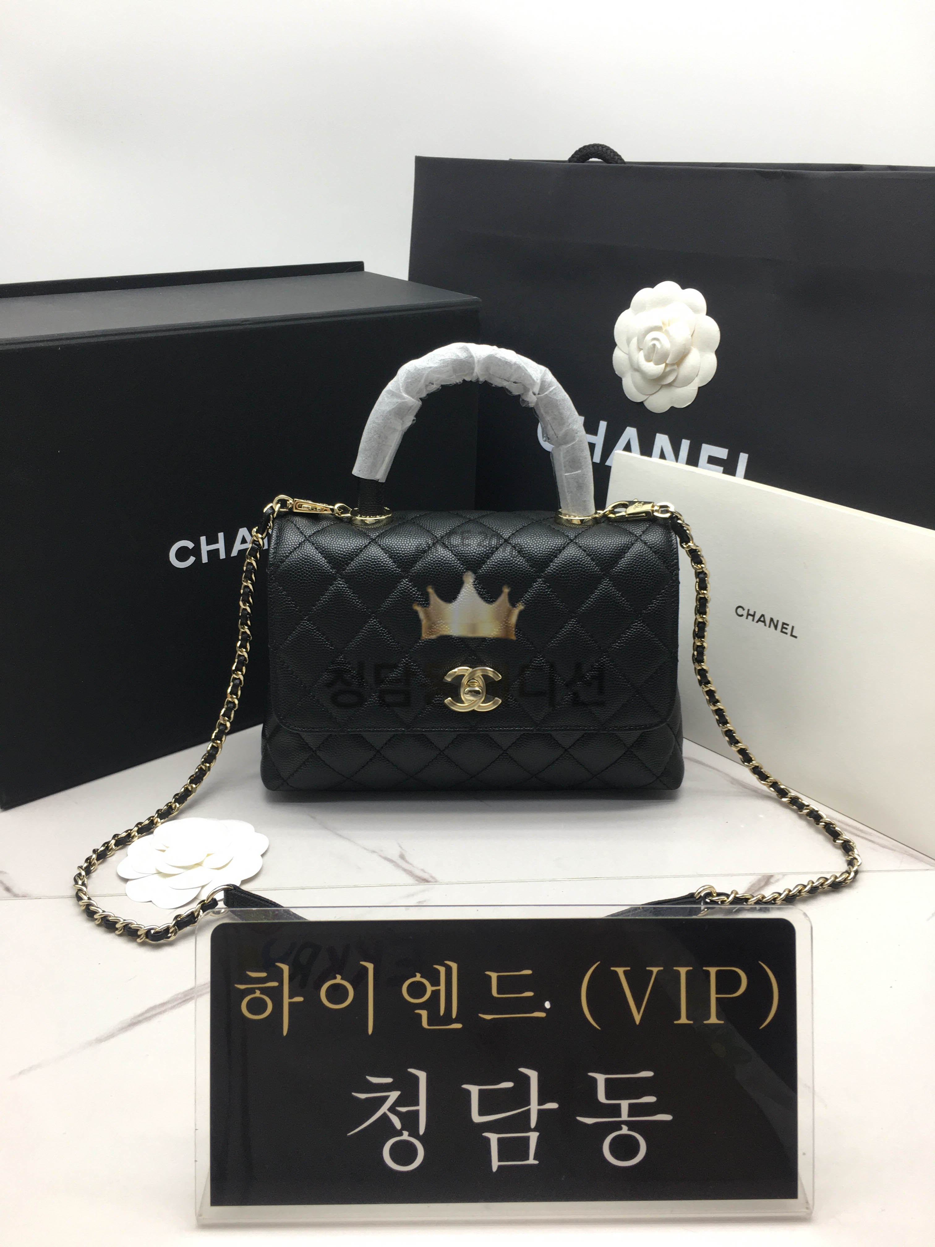 샤넬 코코핸들 스몰 라이트골드 (하이엔드급)