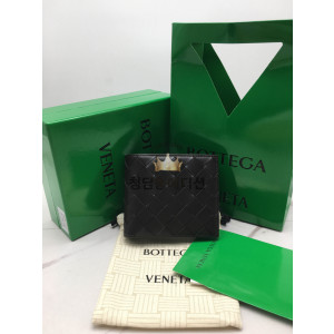 보테가베네타 인트레치아토 폴더형 반지갑 (다크초콜릿) 605721