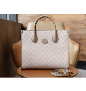 구찌 마몬트 인터로킹 GG 스몰 토트백