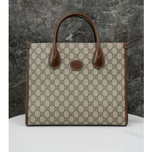 구찌 마몬트 인터로킹 GG 스몰 토트백