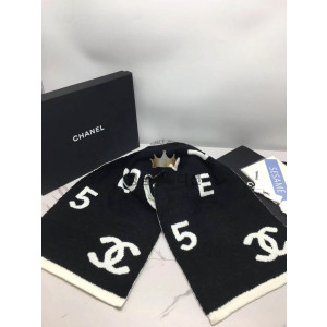 샤넬 울 캐시미어 실크 머플러