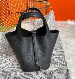 에르메스 피코탄 반수공 은장 (컬러 블랙)