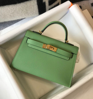 에르메스 미니 켈리 반수공 (가죽 앱송)