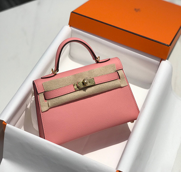 에르메스 미니 켈리 반수공 (가죽 앱송)