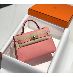 에르메스 미니 켈리 반수공 (가죽 앱송)