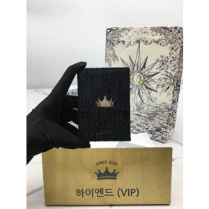 디올 CD 오블리크 자카드 패턴 카드홀더