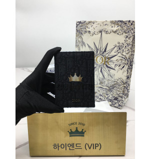 디올 CD 오블리크 자카드 패턴 카드홀더