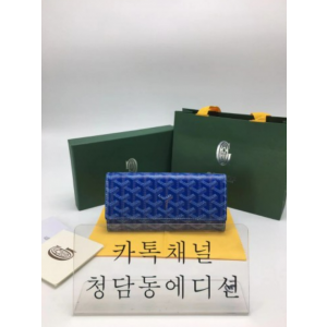 고야드 바렌 플랩 장지갑 (스트랩.ver) (컬러 블루)