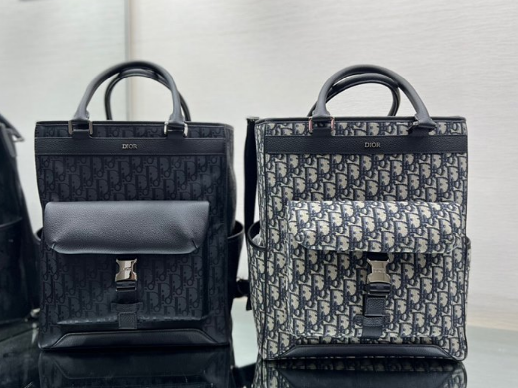 디올 CD 오블리크 토트 탑핸들백 (컬러 블랙, 그레이)