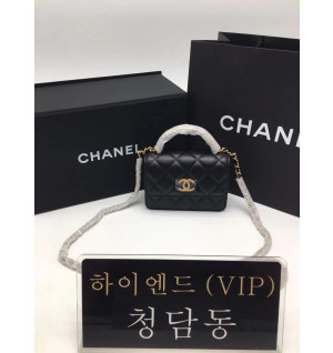 샤넬 22K 탑핸들 체인 달린 미니백