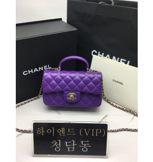 샤넬 22C 뉴미니 탑핸들 플랩백