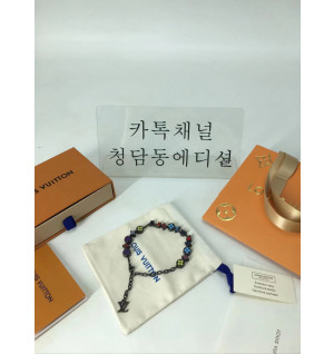 루이비통 lv 모노그램 에나멜 비즈 브레이슬릿