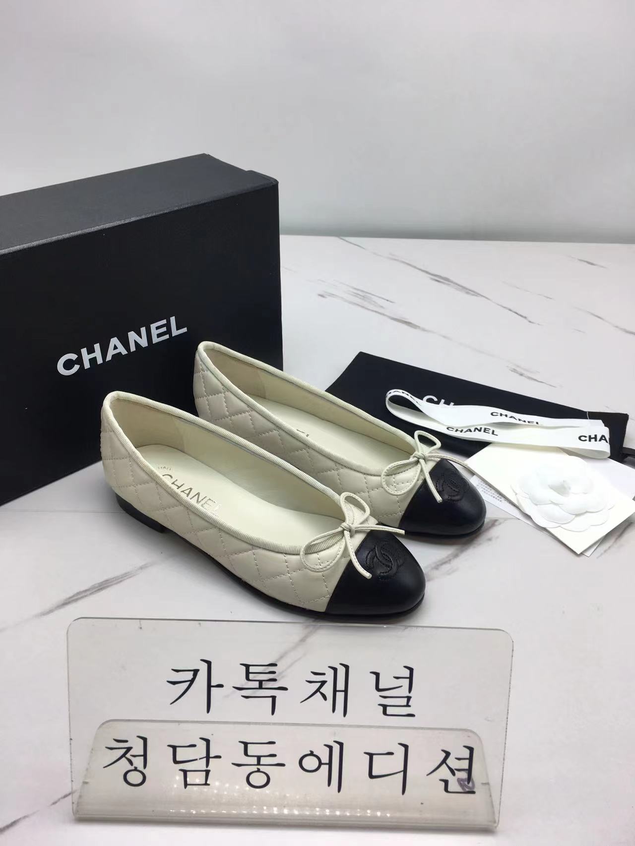 샤넬 발레리나 플랫슈즈 최고퀄