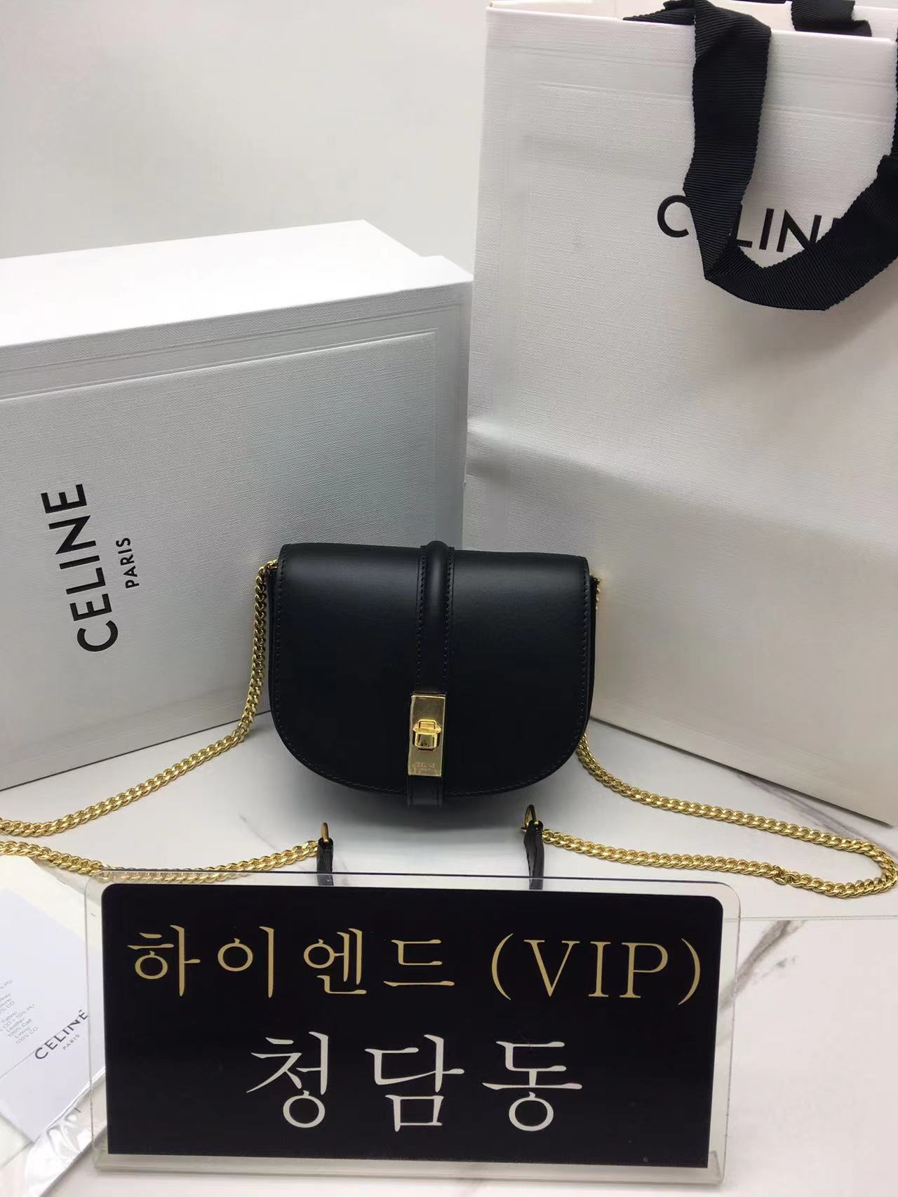 셀린느 스몰 16 WOC (컬러 블랙,탄(브라운))