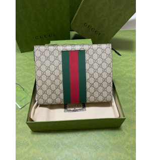 구찌 GG 수프림 웹 클러치백 475316