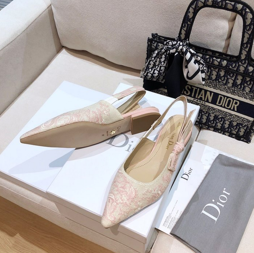 디올 j'a dior 슬링백 플랫 (내부각인 버전)