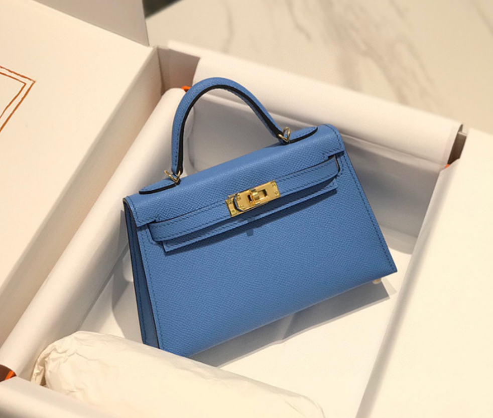 에르메스 미니 켈리 반수공 (가죽 앱송)