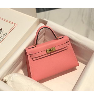 에르메스 미니 켈리 반수공 (가죽 앱송)