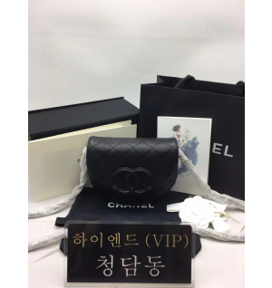 샤넬 23P CC로고 미니 메신저백 (컬러 핑크, 블랙)