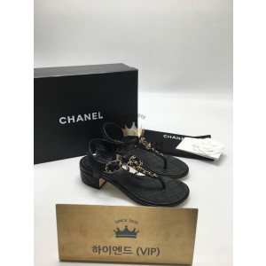 샤넬 19 cc로고 샌들