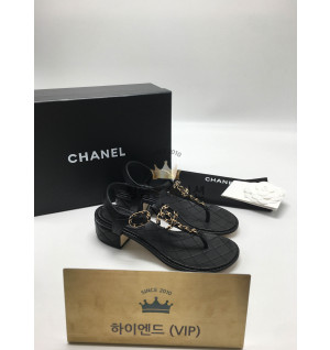 샤넬 19 cc로고 샌들