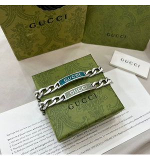구찌 gg 에나멜로고 브레이슬릿 678712