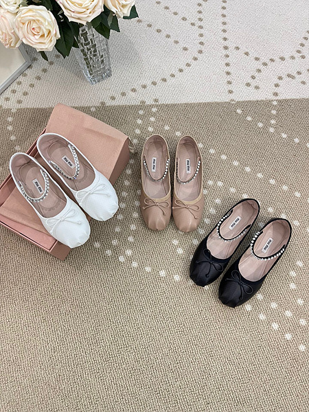 미우미우 가죽 발레리나 (3COLOR)