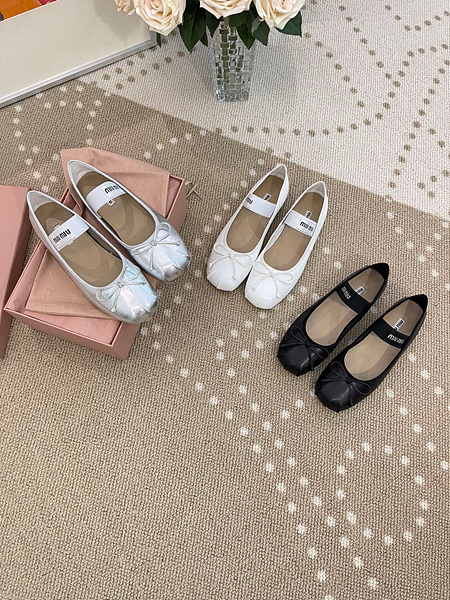 미우미우 가죽 발레리나 (3COLOR)