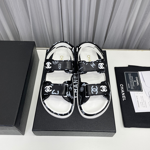 샤넬 벨크로 샌들