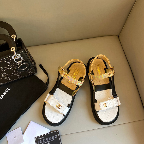 샤넬 벨크로 샌들