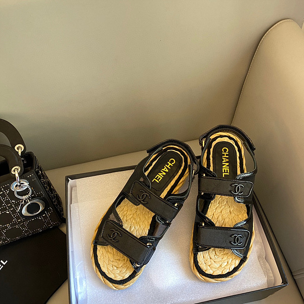 샤넬 벨크로 샌들
