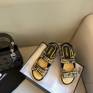 샤넬 벨크로 샌들